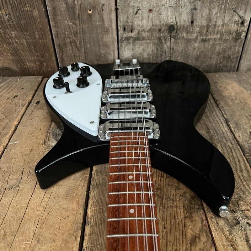 SOLD - Rickenbacker 325/12V63 3/4 Scale 1999 Jetglo - Mahar's Vintage Guitars