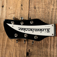 SOLD - Rickenbacker 350V63 Liverpool Semi Hollow Full Scale 2023 Jetglo - Mahar's Vintage Guitars