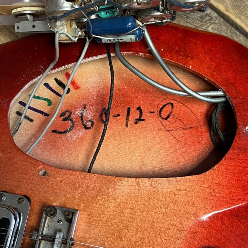 SOLD - Rickenbacker 360/12 Early Double Bound Back January 1965 Fireglo - Mahar's Vintage Guitars