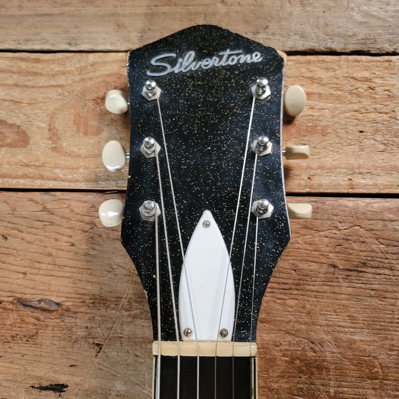 SOLD - Silvertone Jupiter Model 1423 All Original with Orig Case 1962 - Mahar's Vintage Guitars