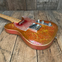 SOLD - Squier Gold Paisley Partscaster 1985 Telecaster - Mahar's Vintage Guitars