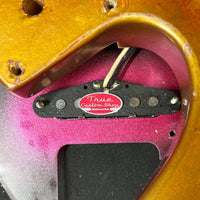 SOLD - Squier Gold Paisley Partscaster 1985 Telecaster - Mahar's Vintage Guitars
