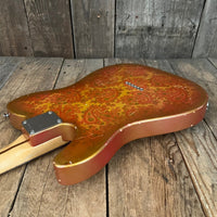 SOLD - Squier Gold Paisley Partscaster 1985 Telecaster - Mahar's Vintage Guitars