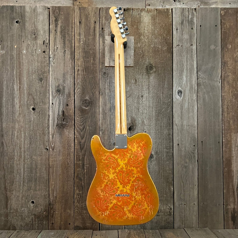 SOLD - Squier Gold Paisley Partscaster 1985 Telecaster - Mahar's Vintage Guitars