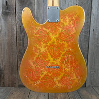 SOLD - Squier Gold Paisley Partscaster 1985 Telecaster - Mahar's Vintage Guitars