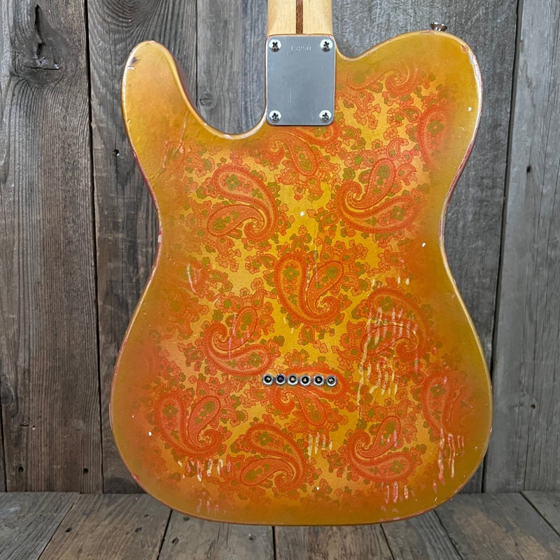 SOLD - Squier Gold Paisley Partscaster 1985 Telecaster - Mahar's Vintage Guitars