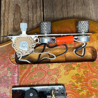 SOLD - Squier Gold Paisley Partscaster 1985 Telecaster - Mahar's Vintage Guitars