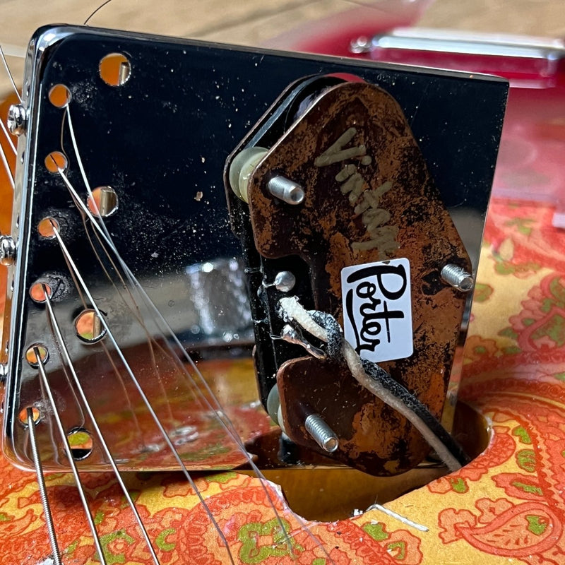 SOLD - Squier Gold Paisley Partscaster 1985 Telecaster - Mahar's Vintage Guitars