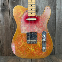 SOLD - Squier Gold Paisley Partscaster 1985 Telecaster - Mahar's Vintage Guitars