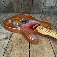 SOLD - Squier Gold Paisley Partscaster 1985 Telecaster - Mahar's Vintage Guitars