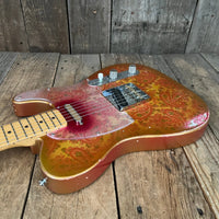 SOLD - Squier Gold Paisley Partscaster 1985 Telecaster - Mahar's Vintage Guitars