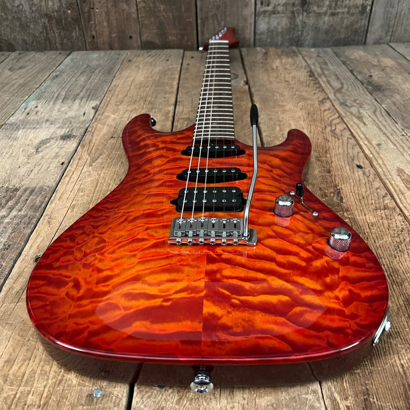 SOLD - Suhr Carve Top Standard 2002 Fireburst - Mahar's Vintage Guitars