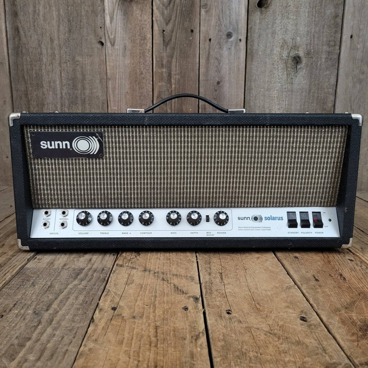 SOLD - Sunn Solarus Amplifier Head 6550 loaded 1972 - Mahar's Vintage Guitars