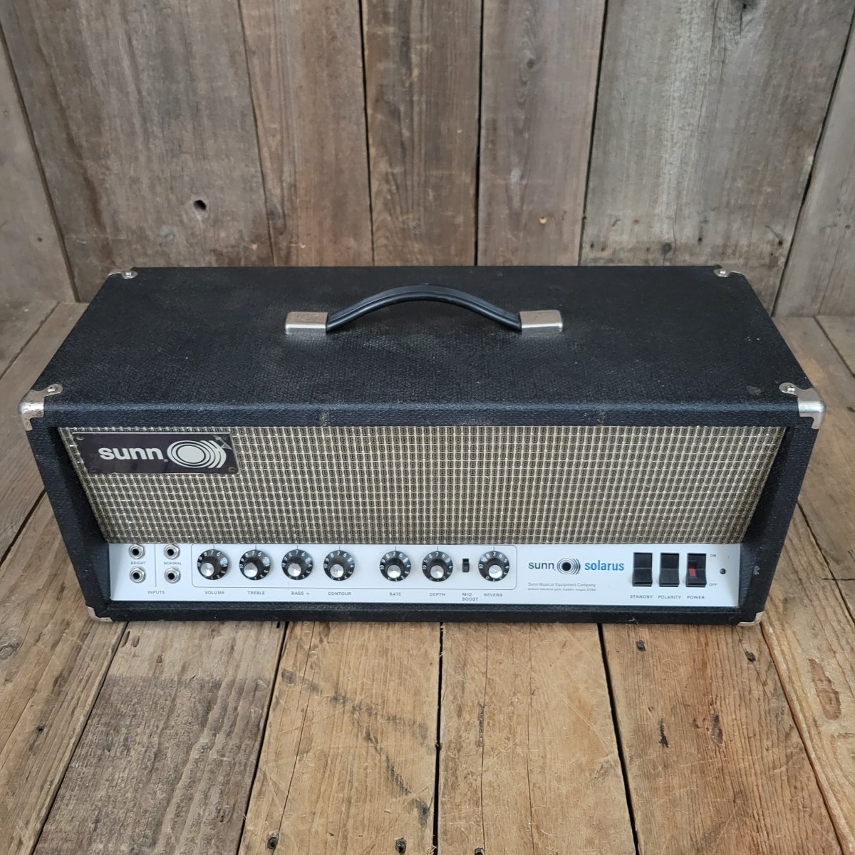 SOLD - Sunn Solarus Amplifier Head 6550 loaded 1972 - Mahar's Vintage Guitars