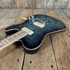SOLD - Tom Anderson Guitarworks Top T Semi Hollow 2022 Natural Artic Blue Burst - Mahar's Vintage Guitars