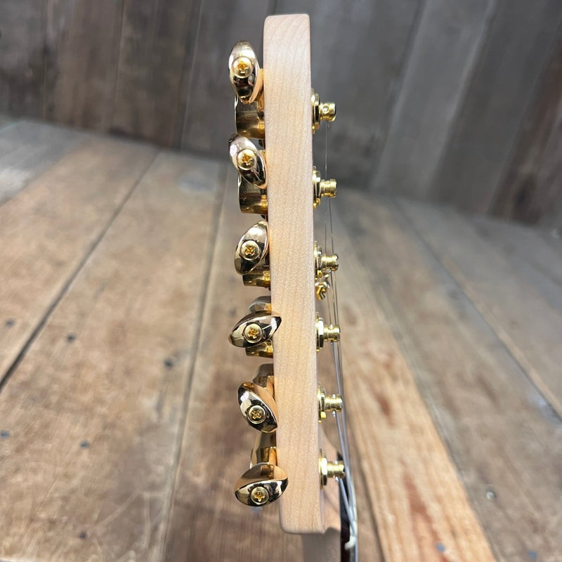 SOLD - Tom Anderson Hollow Drop Top Quilt Maple on Mahogany 2000 - Mahar's Vintage Guitars
