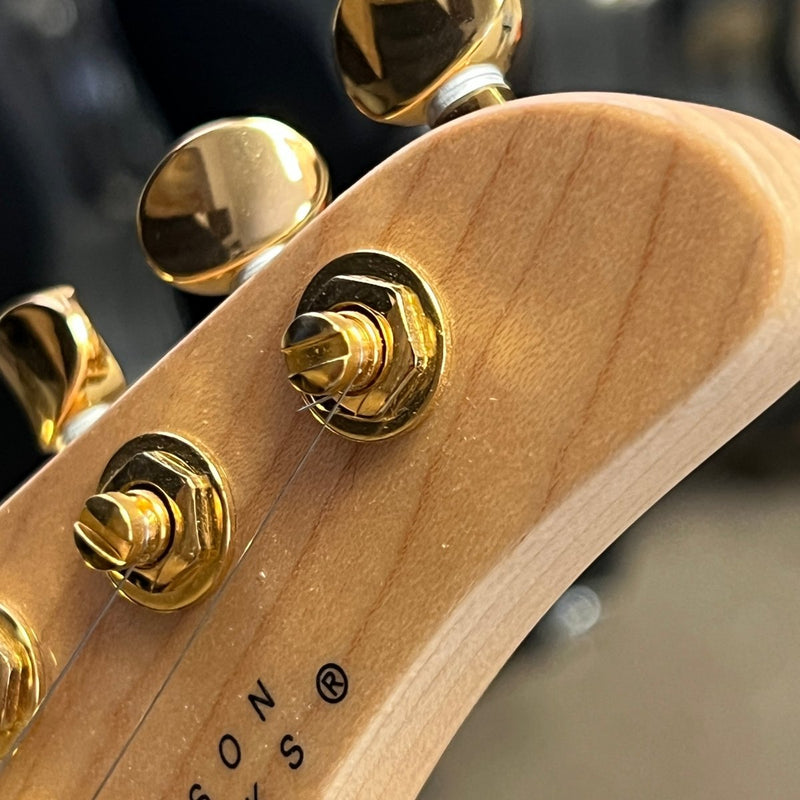 SOLD - Tom Anderson Hollow Drop Top Quilt Maple on Mahogany 2000 - Mahar's Vintage Guitars