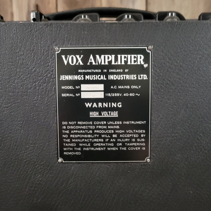 SOLD - Vox JMI AC - 30 - 1963 - Mahar's Vintage Guitars