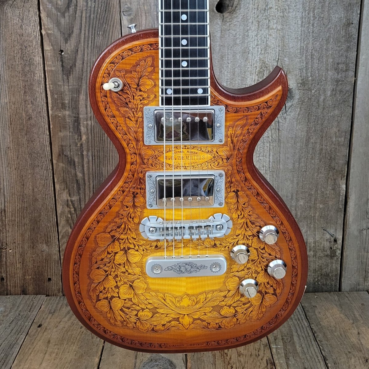 SOLD - Zemaitis CS24SU Custom Shop Wood Leaf Flame Maple Made in