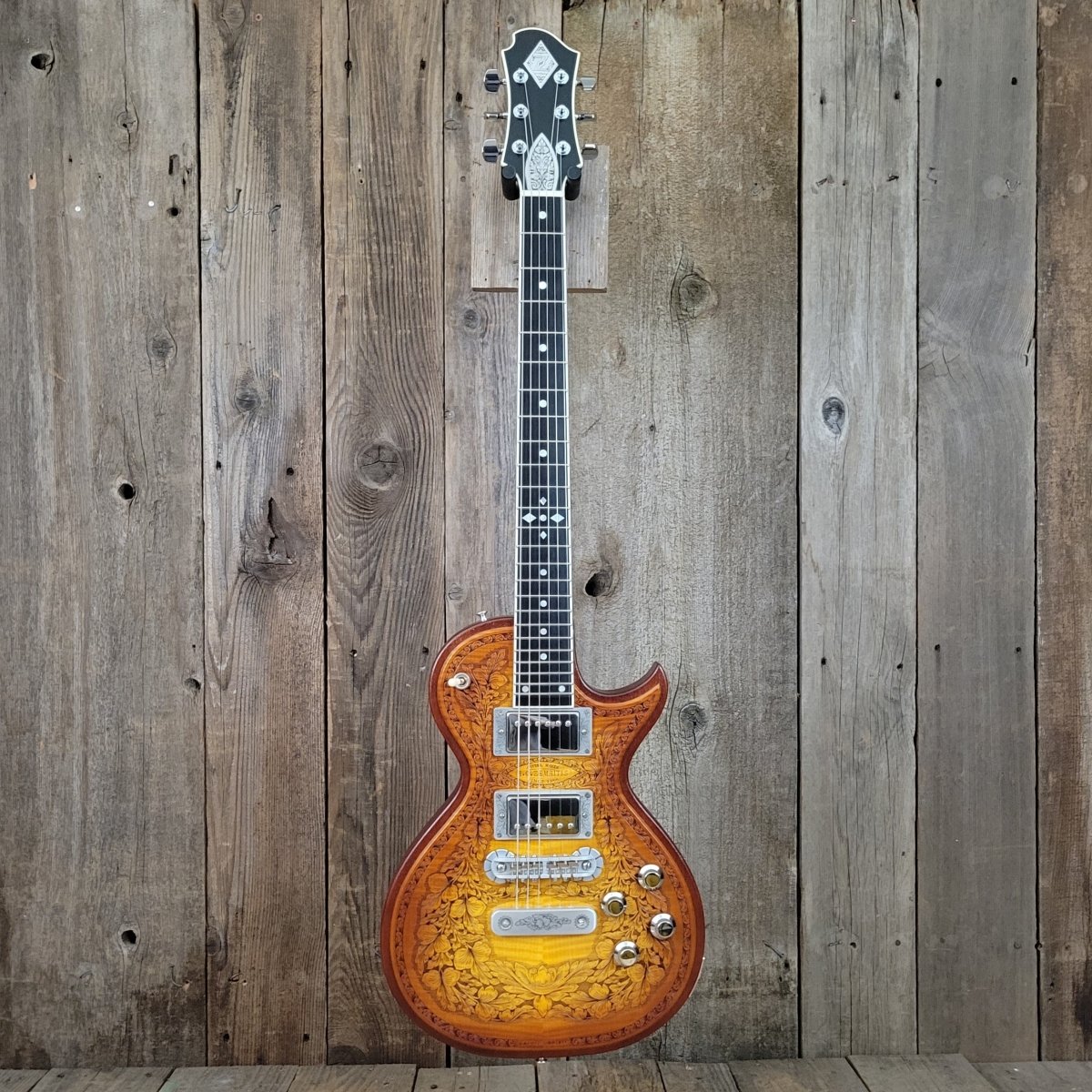 SOLD - Zemaitis CS24SU Custom Shop Wood Leaf Flame Maple Made in