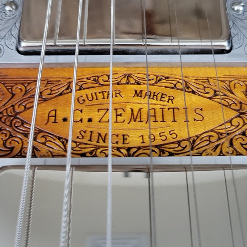 SOLD - Zemaitis CS24SU Custom Shop Wood Leaf Flame Maple Made in Japan - 2019 - Mahar's Vintage Guitars