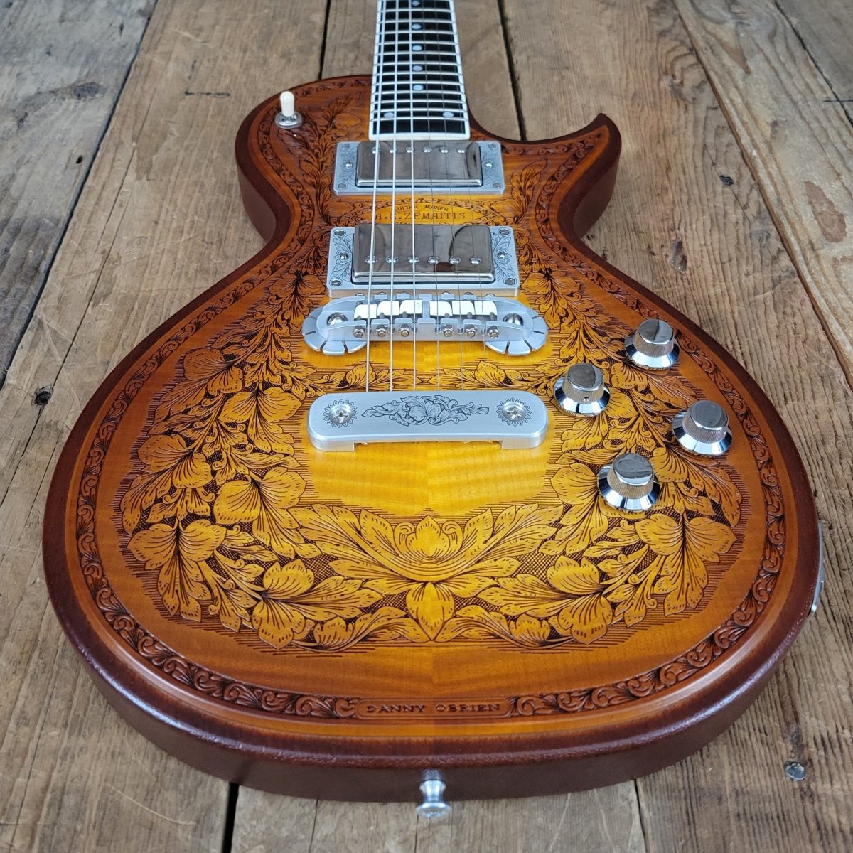 SOLD - Zemaitis CS24SU Custom Shop Wood Leaf Flame Maple Made in