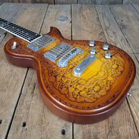 SOLD - Zemaitis CS24SU Custom Shop Wood Leaf Flame Maple Made in Japan - 2019 - Mahar's Vintage Guitars