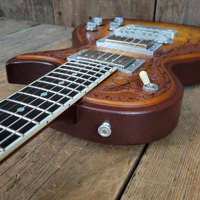SOLD - Zemaitis CS24SU Custom Shop Wood Leaf Flame Maple Made in Japan - 2019 - Mahar's Vintage Guitars