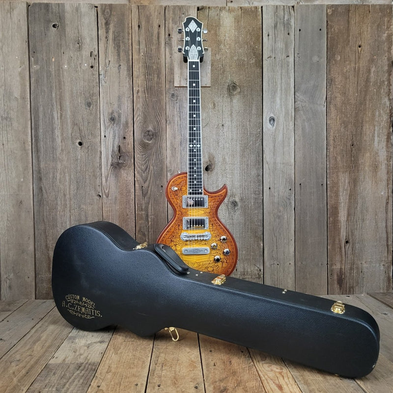 SOLD - Zemaitis CS24SU Custom Shop Wood Leaf Flame Maple Made in Japan - 2019 - Mahar's Vintage Guitars