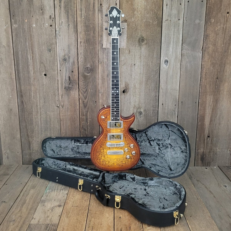 SOLD - Zemaitis CS24SU Custom Shop Wood Leaf Flame Maple Made in Japan - 2019 - Mahar's Vintage Guitars