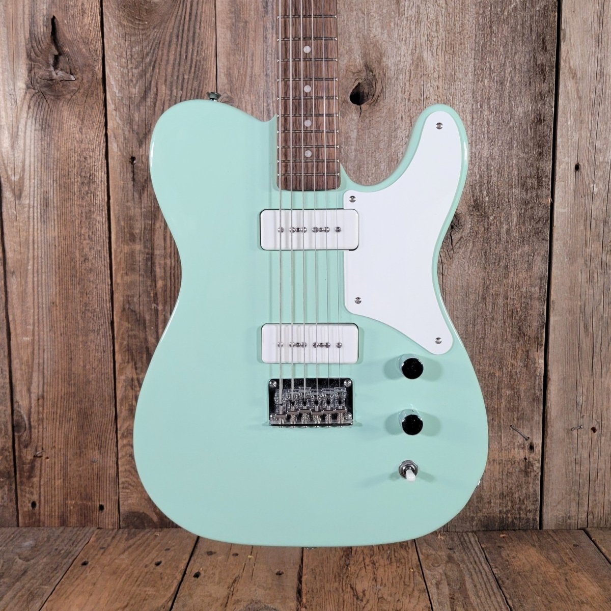 Squier Paranormal Baritone Cabronita Telecaster 2021 – Sea Foam Green, Mint - Mahar's Vintage Guitars