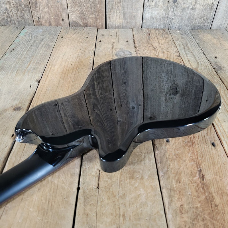 Supro 2030JB Hampton Island Series 3 pickup Set Neck Jet Black With Original Case Mint - Mahar's Vintage Guitars