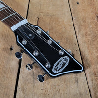 Supro 2030JB Hampton Island Series 3 pickup Set Neck Jet Black With Original Case Mint - Mahar's Vintage Guitars