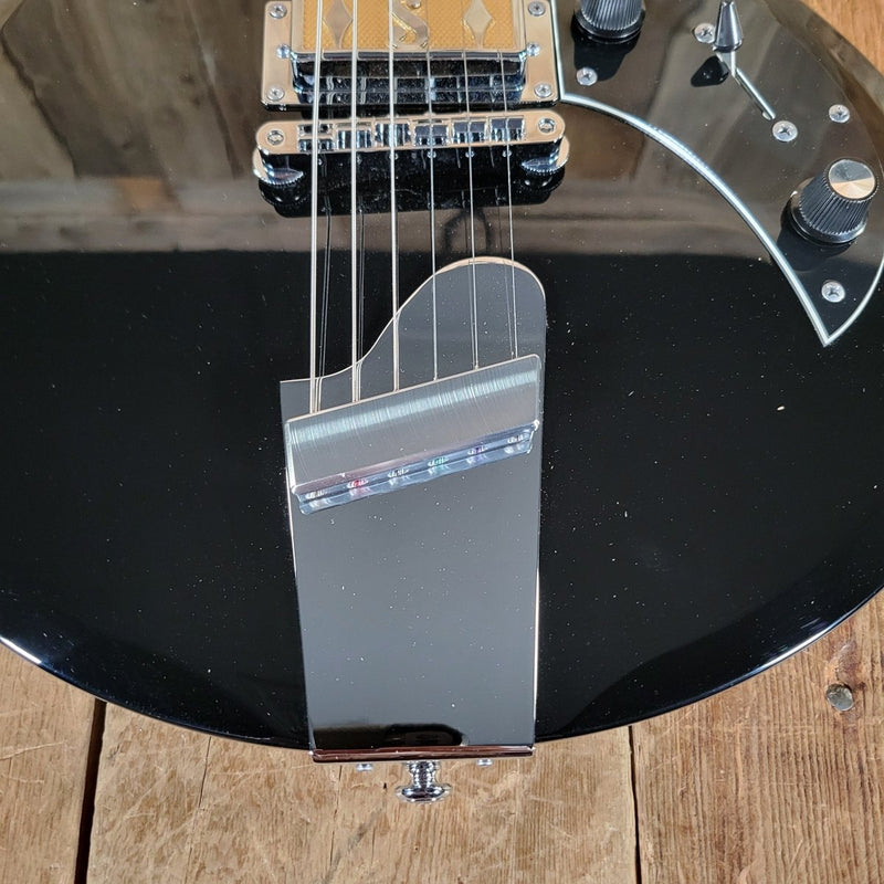 Supro 2030JB Hampton Island Series 3 pickup Set Neck Jet Black With Original Case Mint - Mahar's Vintage Guitars