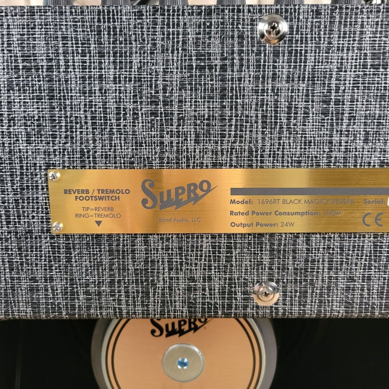 Supro Black Magick Reverb 1696RT – 25W 1x12 Tube Combo Amp, Vintage - Inspired 2020 - Mahar's Vintage Guitars