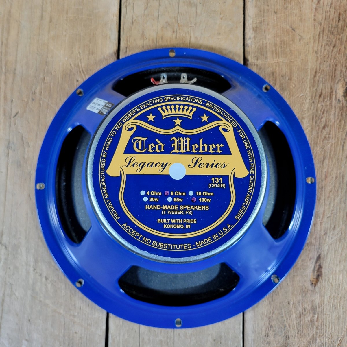 Ted Weber 2016 Legacy Series SH2X55 8 Ohm 12" 100w Guitar Amp Speaker, Excellent - Mahar's Vintage Guitars