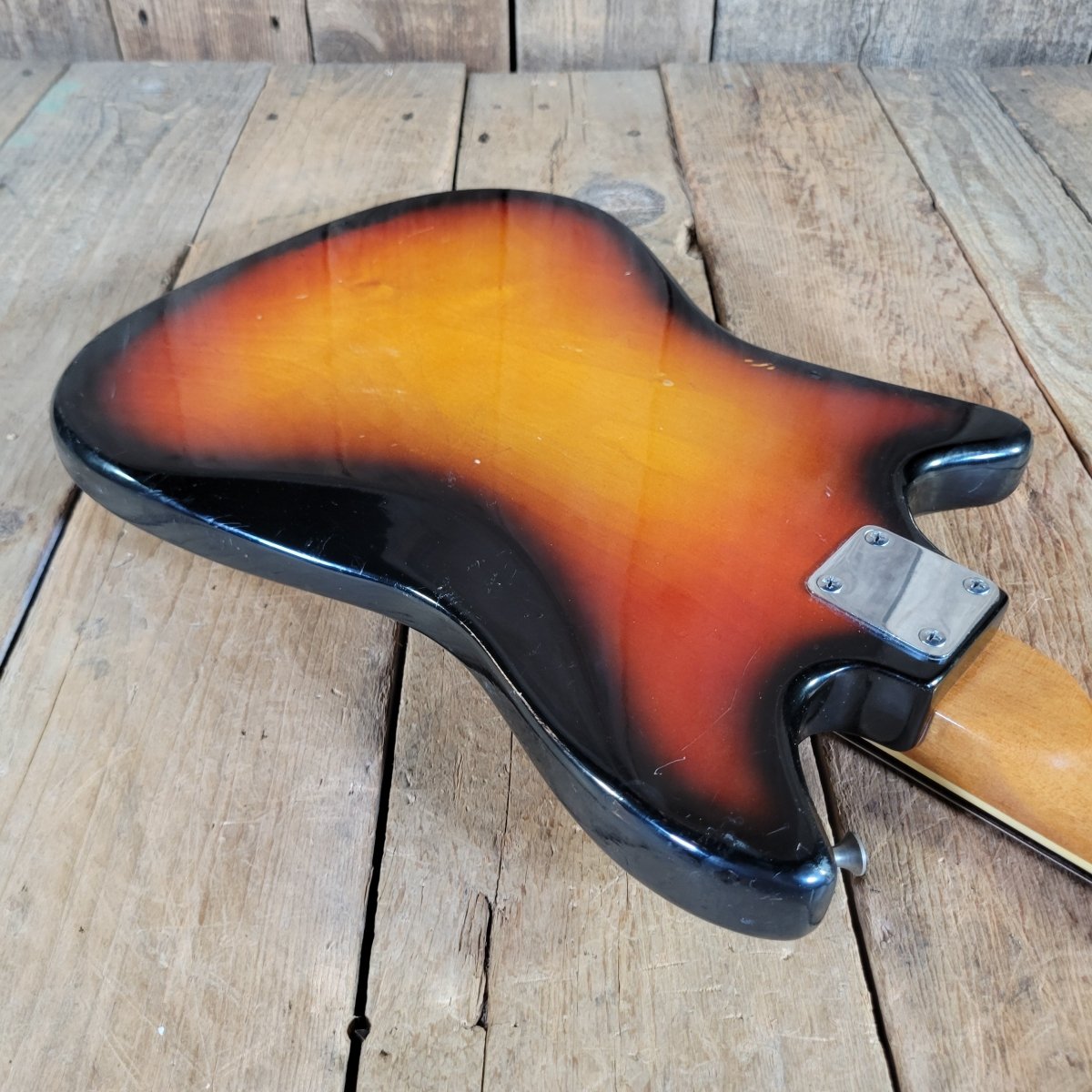 Teisco 1960s Kingston Kawai Single Pickup Electric Guitar w/ Period Case - Mahar's Vintage Guitars