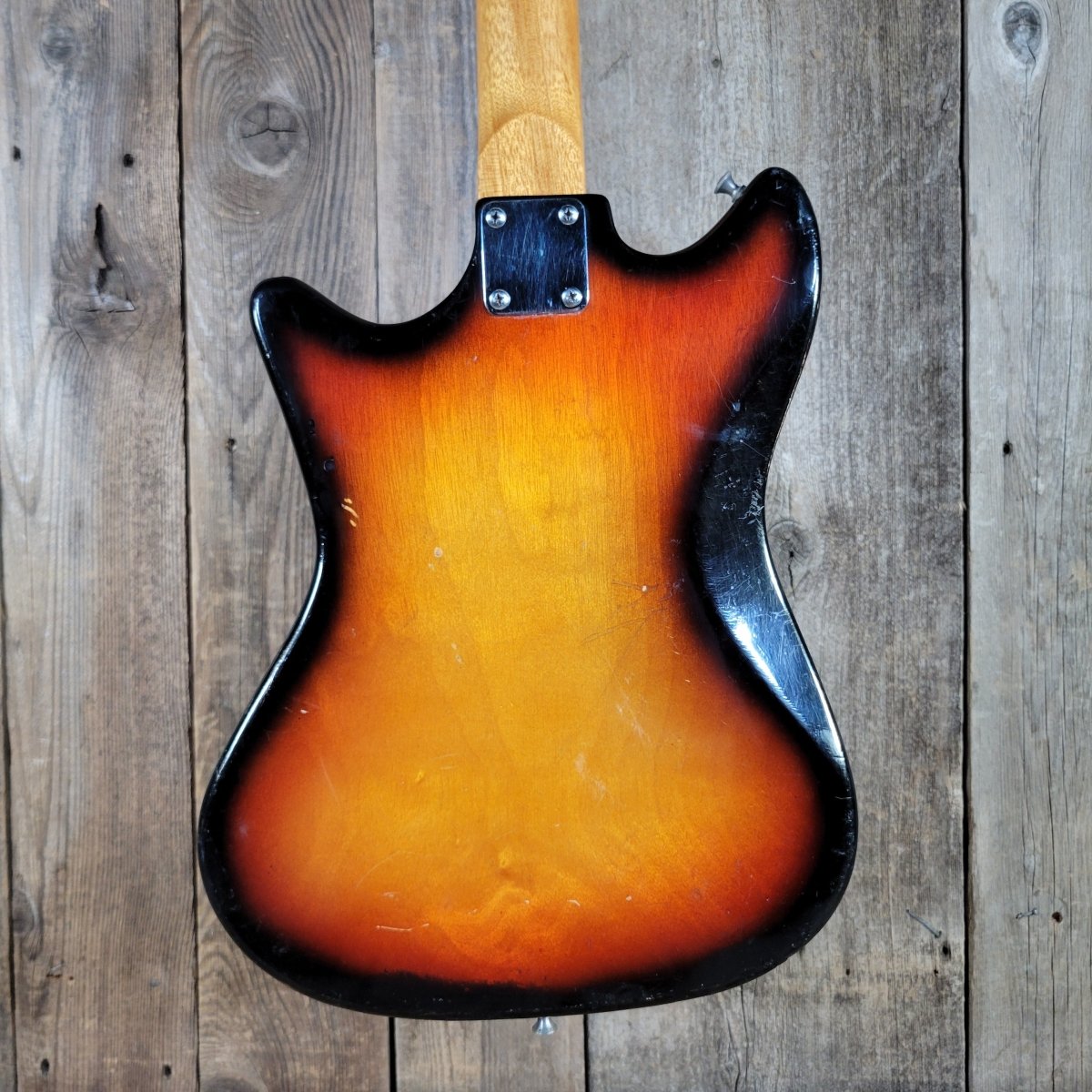 Teisco 1960s Kingston Kawai Single Pickup Electric Guitar w/ Period Case - Mahar's Vintage Guitars