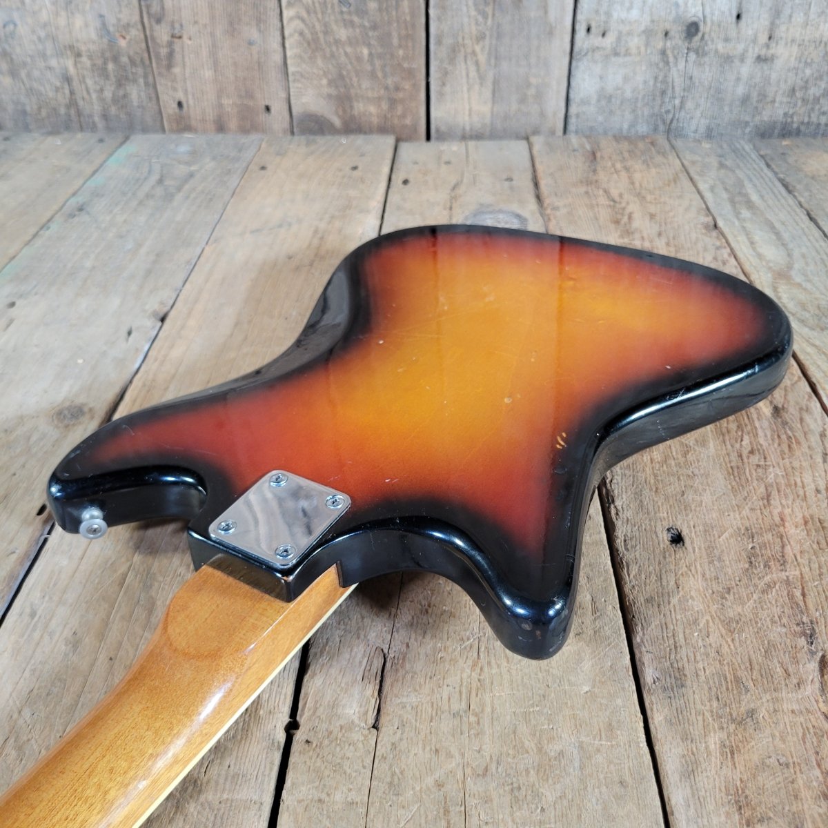 Teisco 1960s Kingston Kawai Single Pickup Electric Guitar w/ Period Case - Mahar's Vintage Guitars