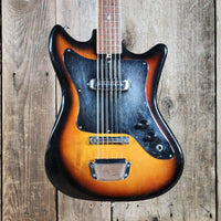 Teisco 1960s Kingston Kawai Single Pickup Electric Guitar w/ Period Case - Mahar's Vintage Guitars
