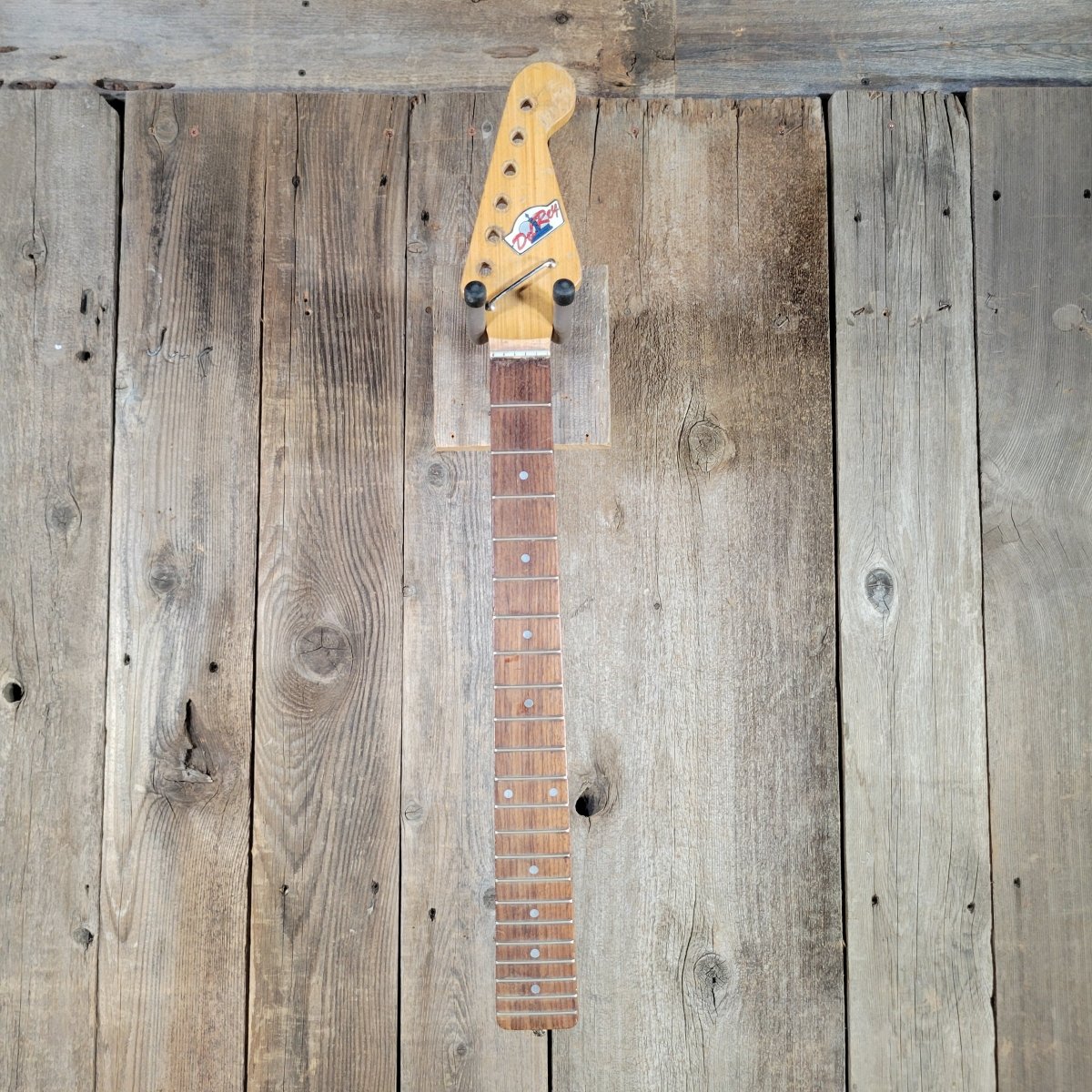 Teisco 1960s Neck with Logo, String Tree, Neck Plate and Screws - Mahar's Vintage Guitars