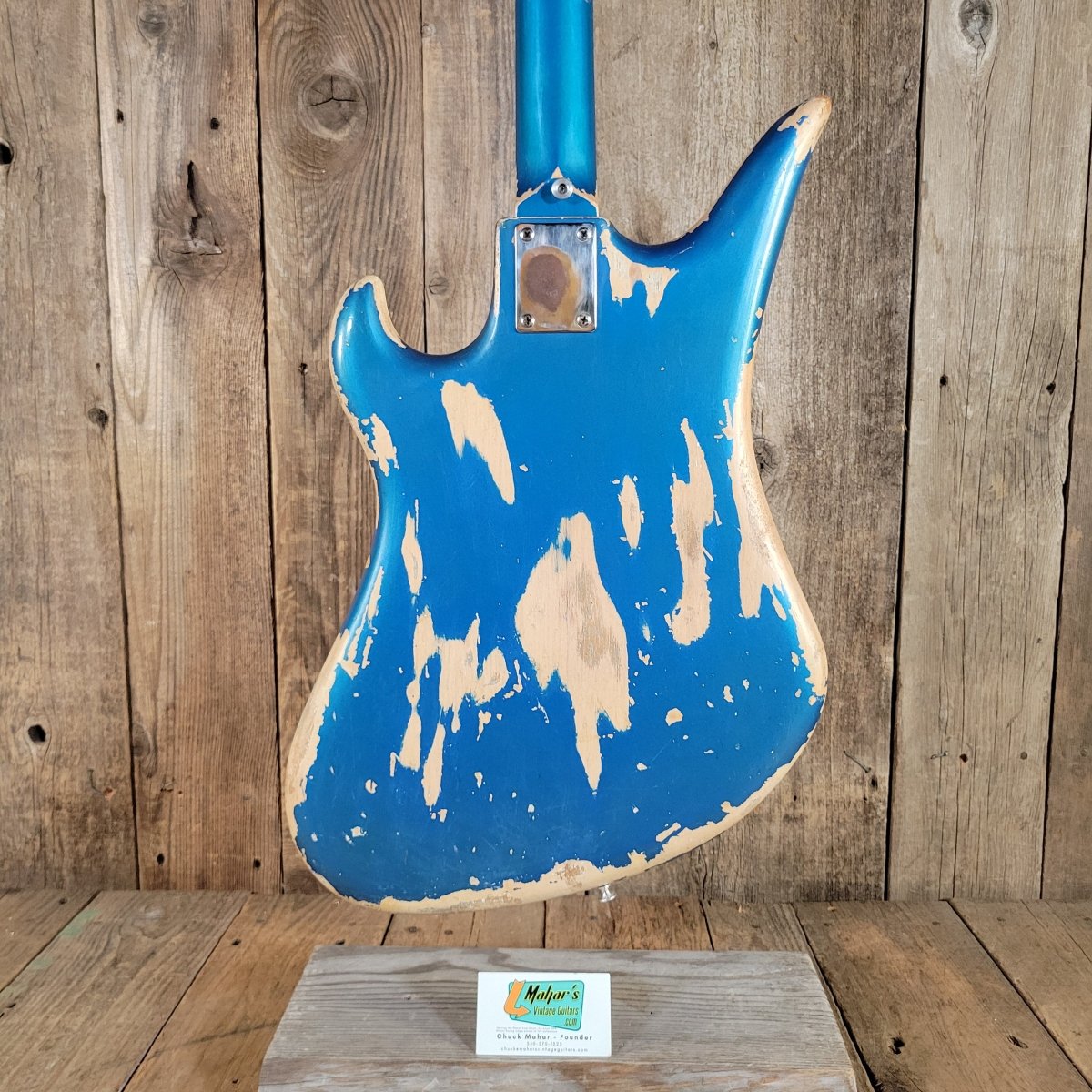 Teisco 1960s Spectrum 5 Metallic Blue Stereo Z-Coil | Mahar's