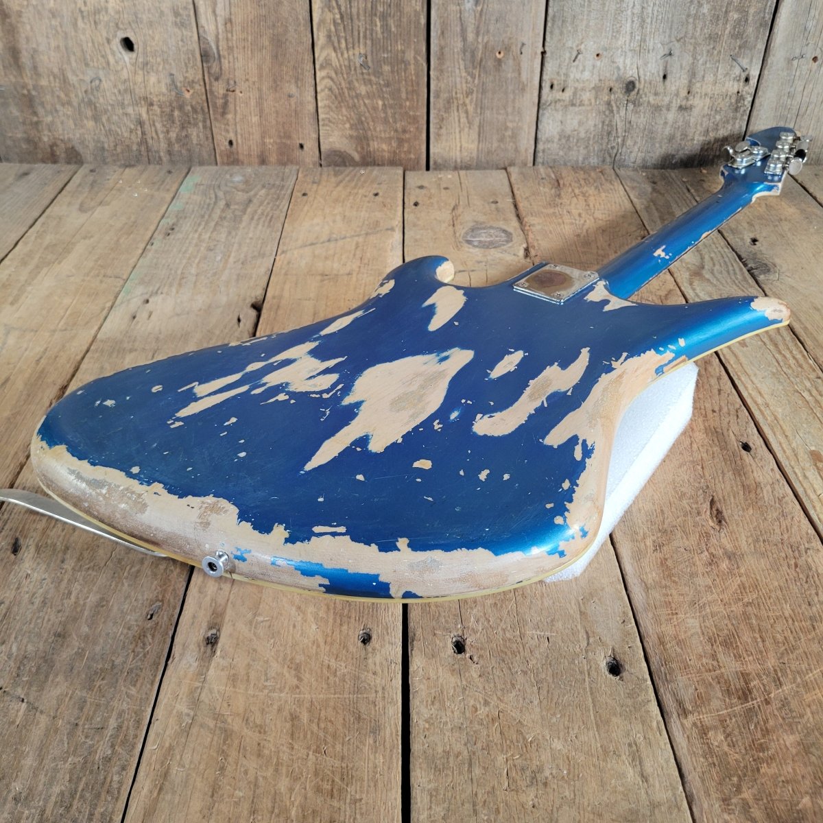 Teisco 1960s Spectrum 5 Metallic Blue Stereo/Mono Z-Coil Good - Mahar's Vintage Guitars