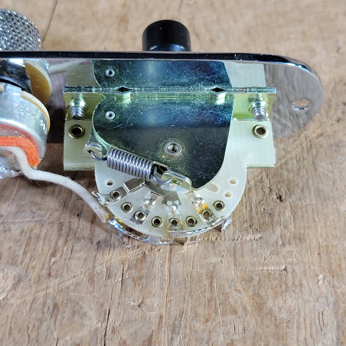 Telecaster 2021 Wiring Harness on Control Plate w/ CTS Pots, CRL Switch & Knobs, Excellent - Mahar's Vintage Guitars