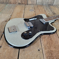 Tonemaster Imperial Model 20 – 1965 Crucianelli Silver Sparkle Vintage Guitar w/ Original Case - Mahar's Vintage Guitars