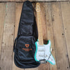 Traveler Travelcaster TCD Surf Green Electric Guitar w/ Gig Bag – Compact Travel Strat - Mahar's Vintage Guitars