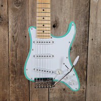 Traveler Travelcaster TCD Surf Green Electric Guitar w/ Gig Bag – Compact Travel Strat - Mahar's Vintage Guitars