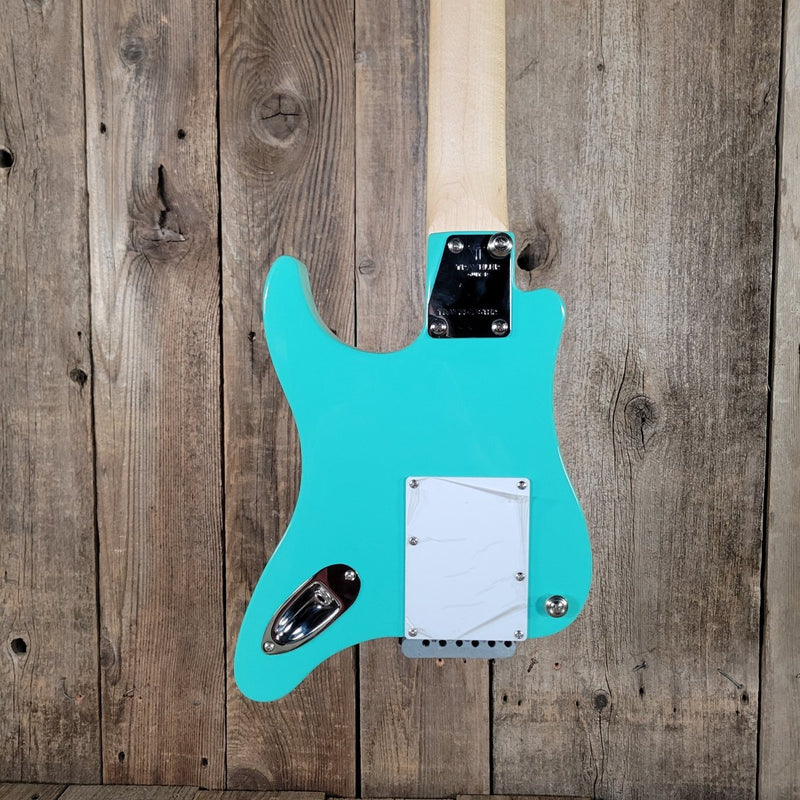 Traveler Travelcaster TCD Surf Green Electric Guitar w/ Gig Bag – Compact Travel Strat - Mahar's Vintage Guitars