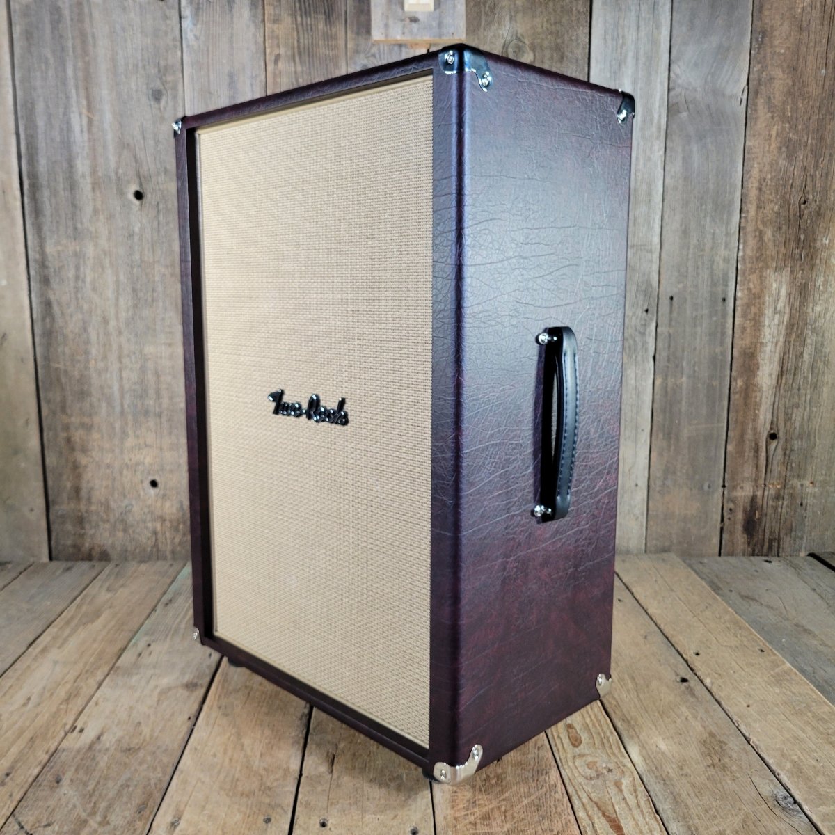 Two Rock 2025 2x12 Vertical Cab Wine Taurus Tolex Cane Grille - Mahar's Vintage Guitars