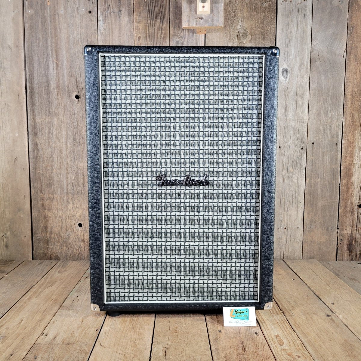 Two-Rock 2026 2x12 Vertical Cab, Black with Checkerboard Grille, New! - Mahar's Vintage Guitars